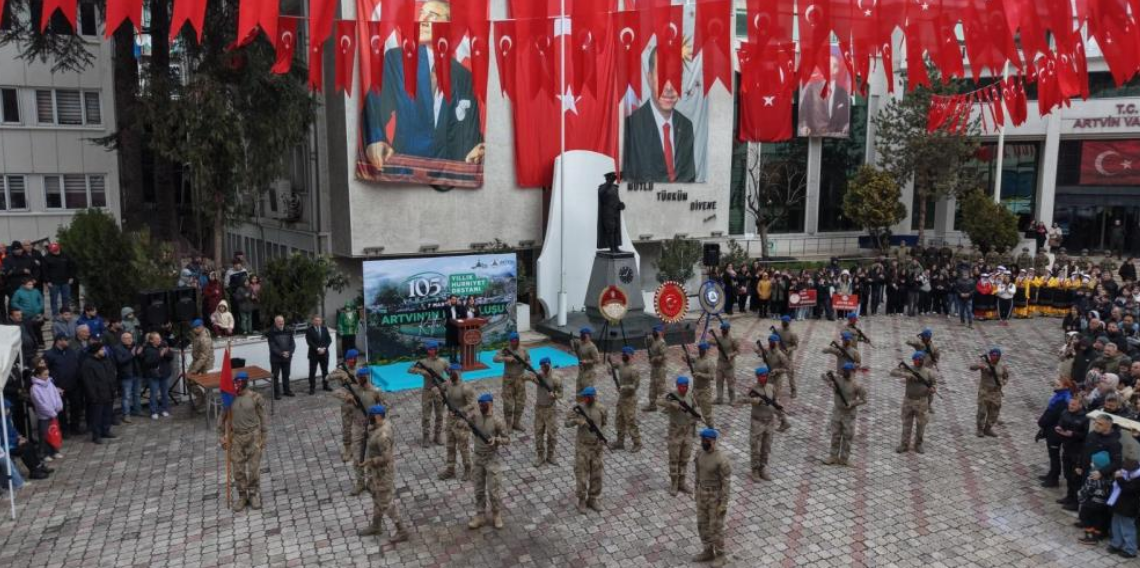 Artvin’in Kurtuluşunun 105. Yılı Coşkuyla Kutlandı