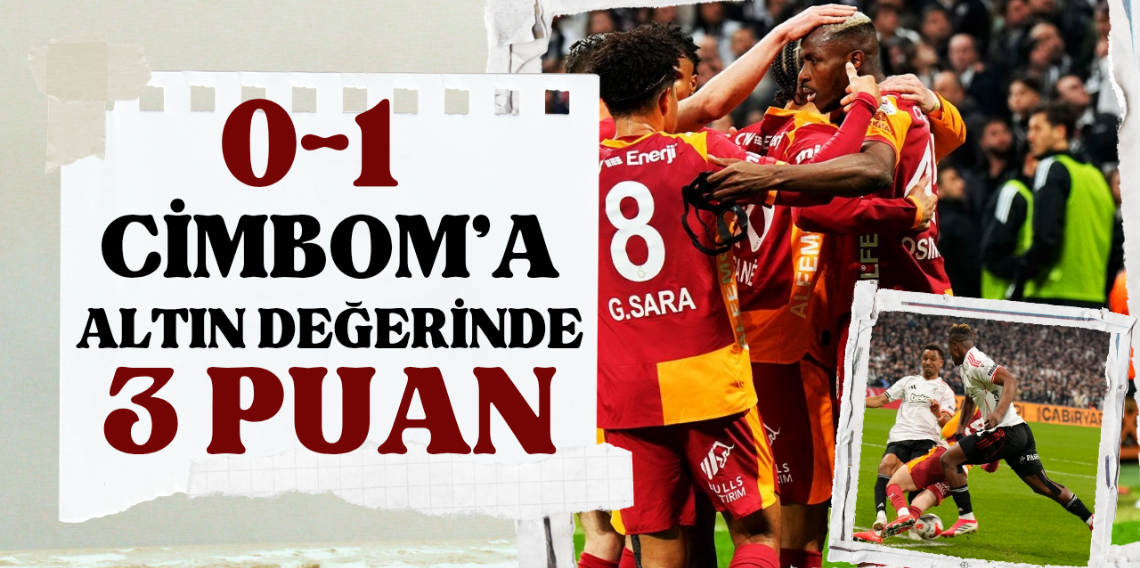 Galatasaray 10 kişiyle Beşiktaş'ı devirdi