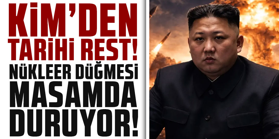 Kim'den tarihi rest: Nükleer düğmesi masamda duruyor