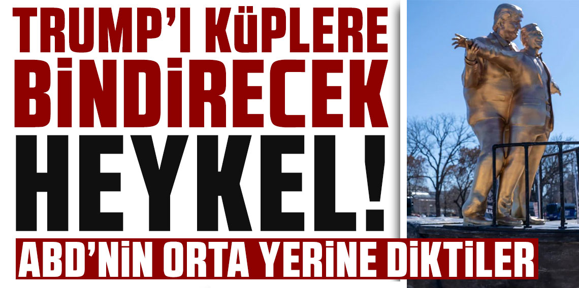 Trump'ı küplere bindirecek heykel! ABD'nin orta yerine diktiler