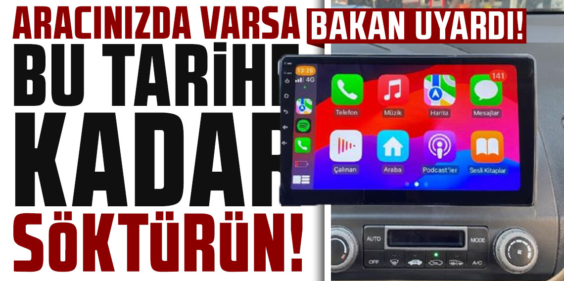 İçişleri Bakanı Çiftçi'den araçlara sonradan takılan görüntü ve ses sistemlerine ilişkin açıklama