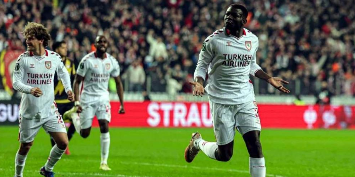 Samsunspor’un Marius Mouandilmadji’si UEFA Konferans Ligi’nde Gol Krallığında Zirvede