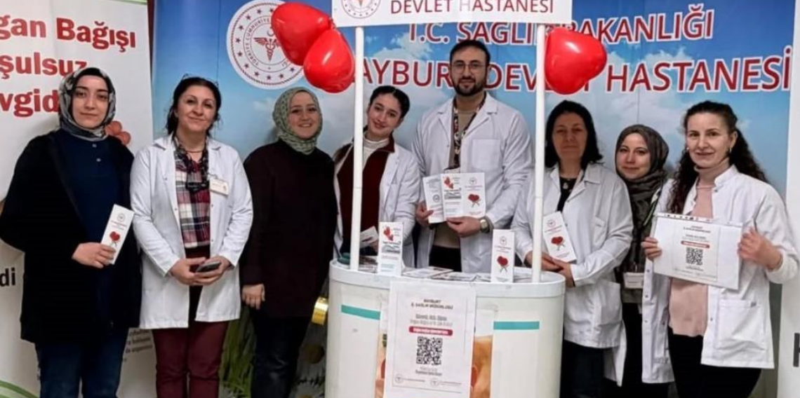 Bayburt Devlet Hastanesinde Organ Bağışı Farkındalık Standı Açıldı