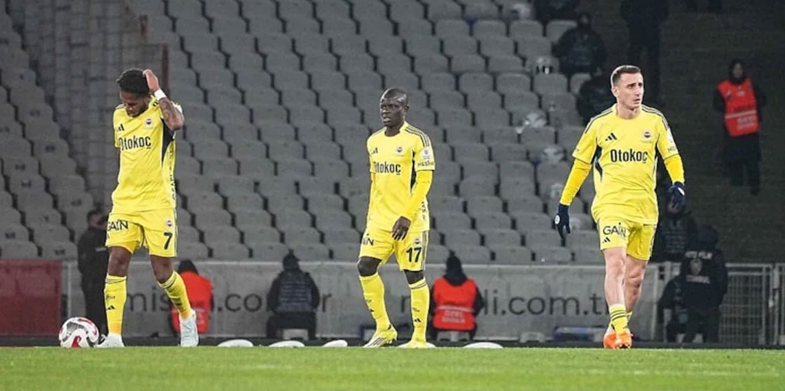 Fenerbahçe, bu sezon ligde ilk kez yenildi!