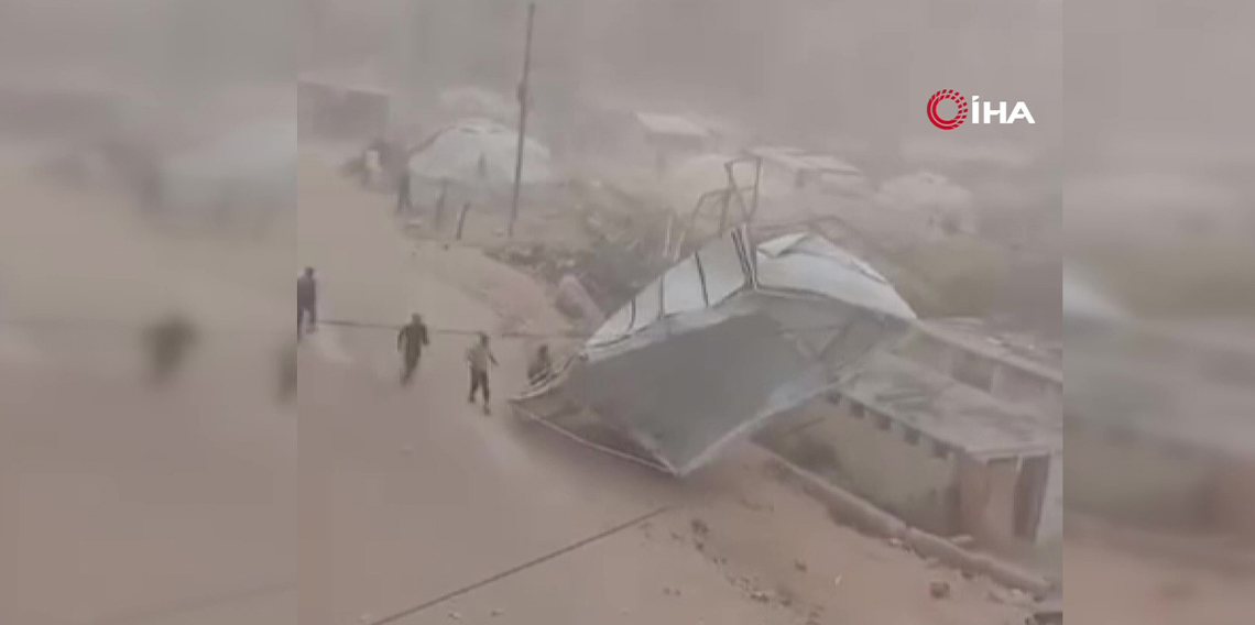 Gazze Şeridi'ni kum fırtınası vurdu