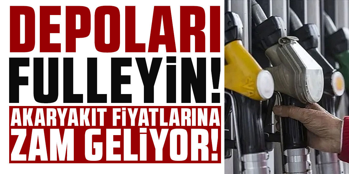 Akaryakıt fiyatlarına bir savaş zammı daha: Koşun depoları fulleyin!