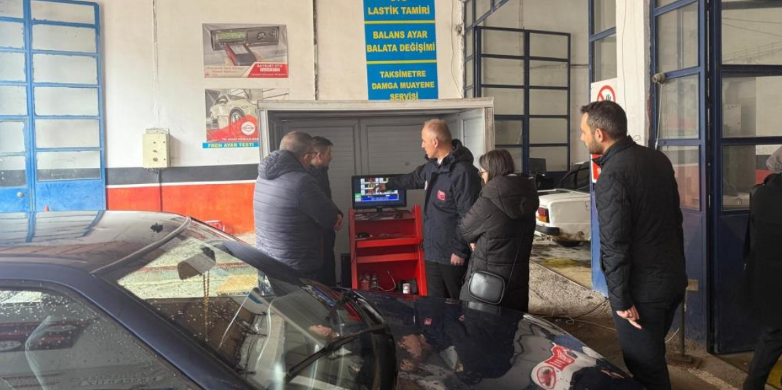 Bayburt’ta Egzoz Gazı Ölçüm İstasyonlarına Denetim