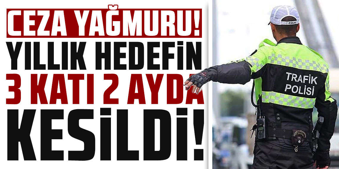 Yıllık hedefin 3 katı 2 ayda kesildi