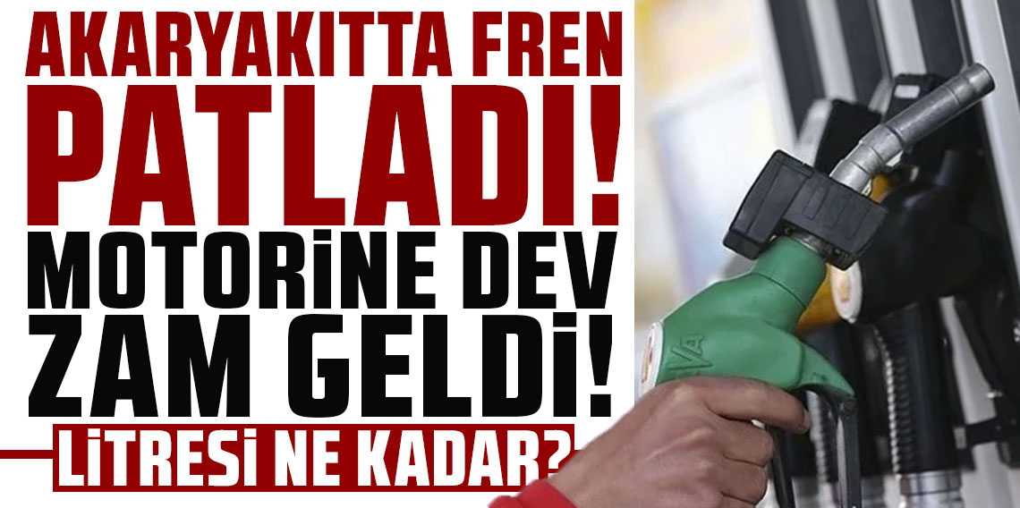 Tarihin en büyük zammı pompaya yansıdı! İşte yeni motorin fiyatları
