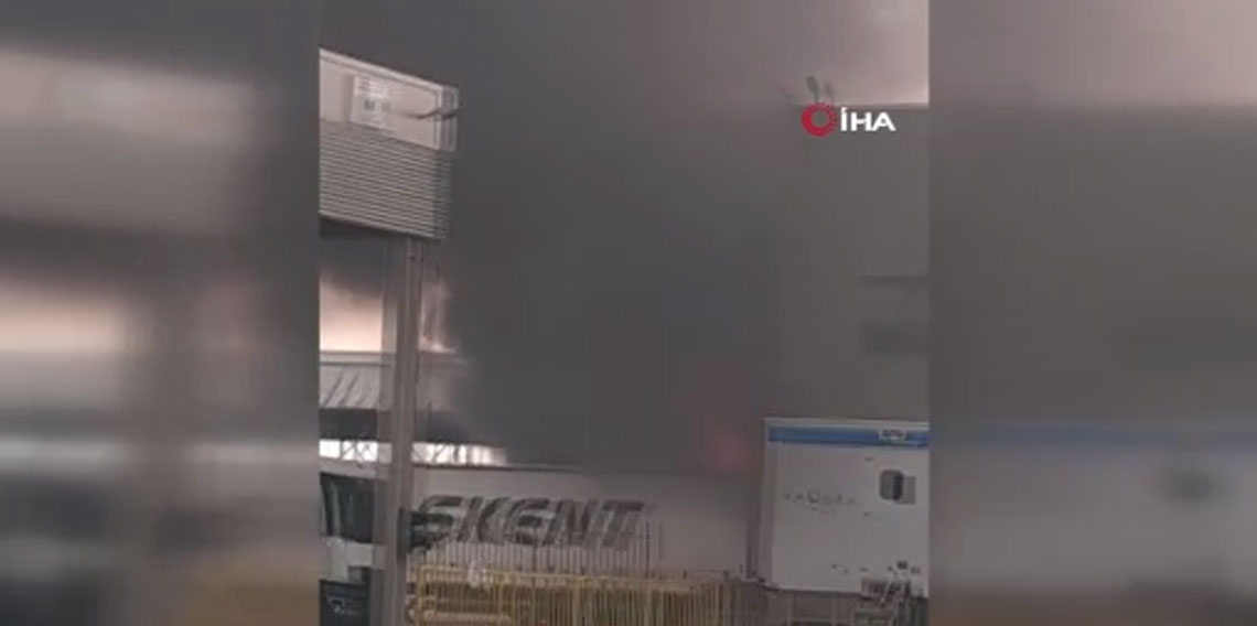 Sınırda korkutan patlama: Tır küle döndü