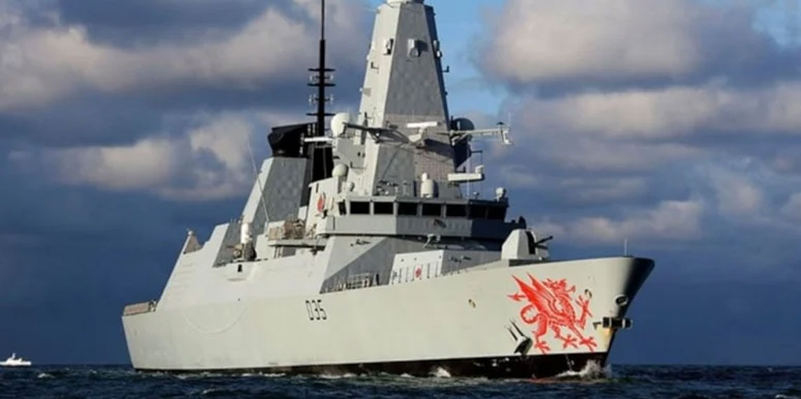 İngiliz savaş gemisi HMS Dragon, Doğu Akdeniz'de