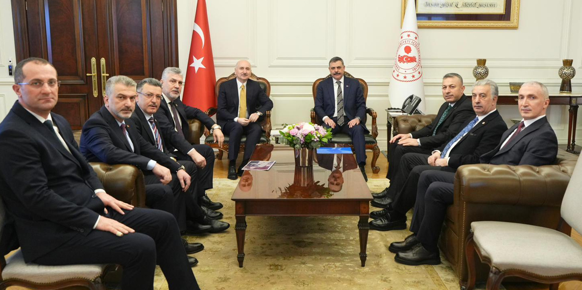 Trabzon'daki projeler için Ankara'da yoğun mesai