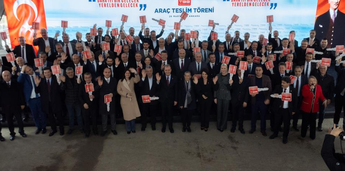 TBB’den 88 belediyeye 90 hizmet aracı desteği