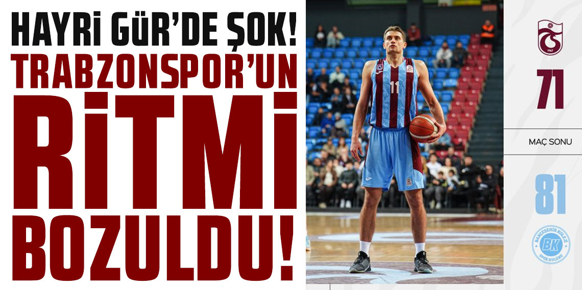 Hayri Gür’de şok! Trabzonspor’un ritmi bozuldu!