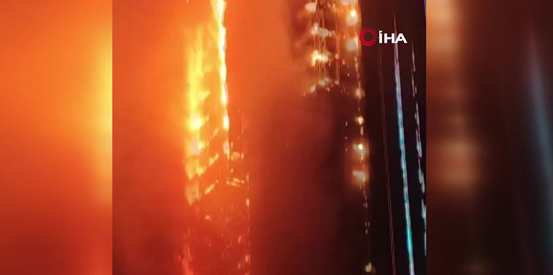 Çin'de yüksek katlı binada çıkan yangında can kaybı 3'e yükseldi