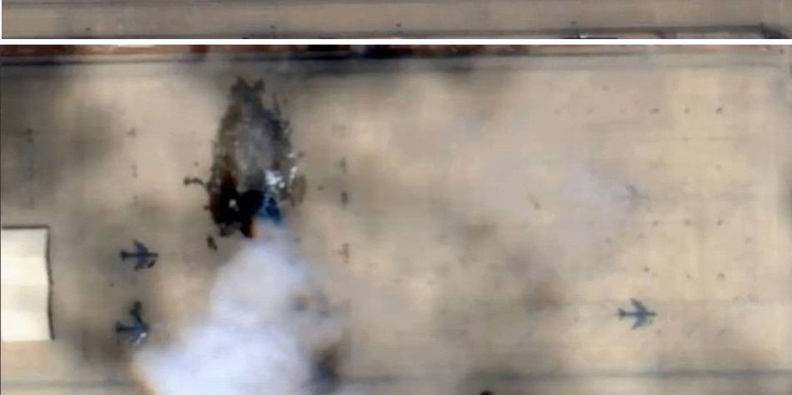 İran'ın Prens Sultan Üssü saldırısında vurulan E-3 Sentry'nin görüntüleri yayımlandı