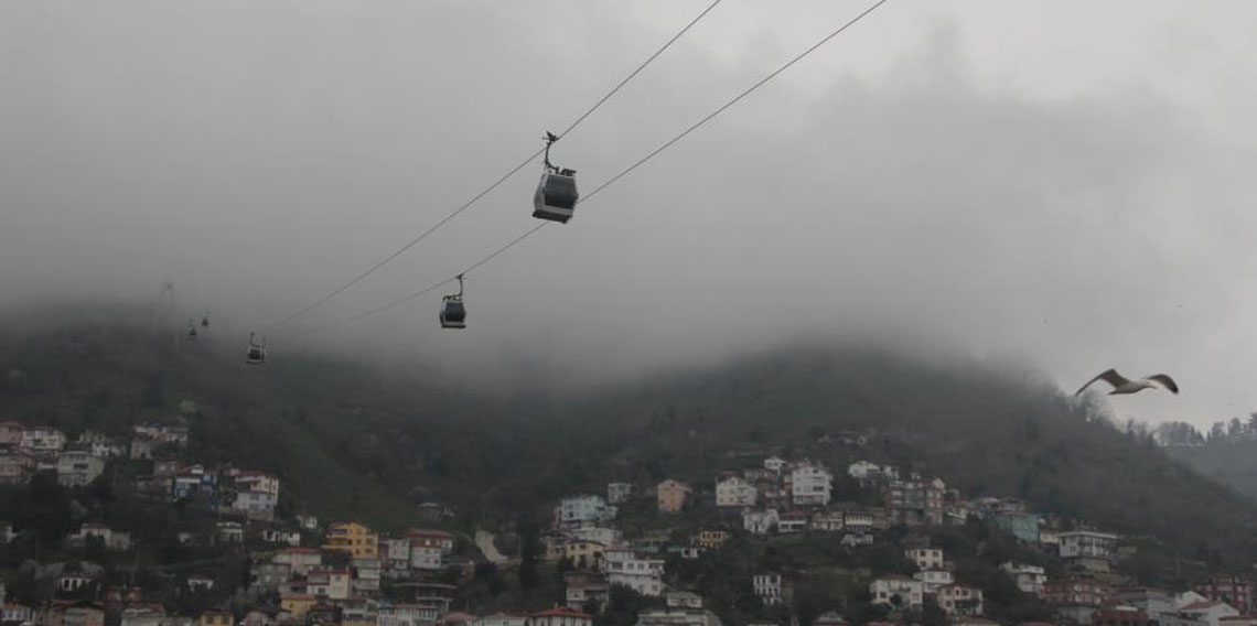 Ordu’nun ‘seyir terası’nda sis güzelliği