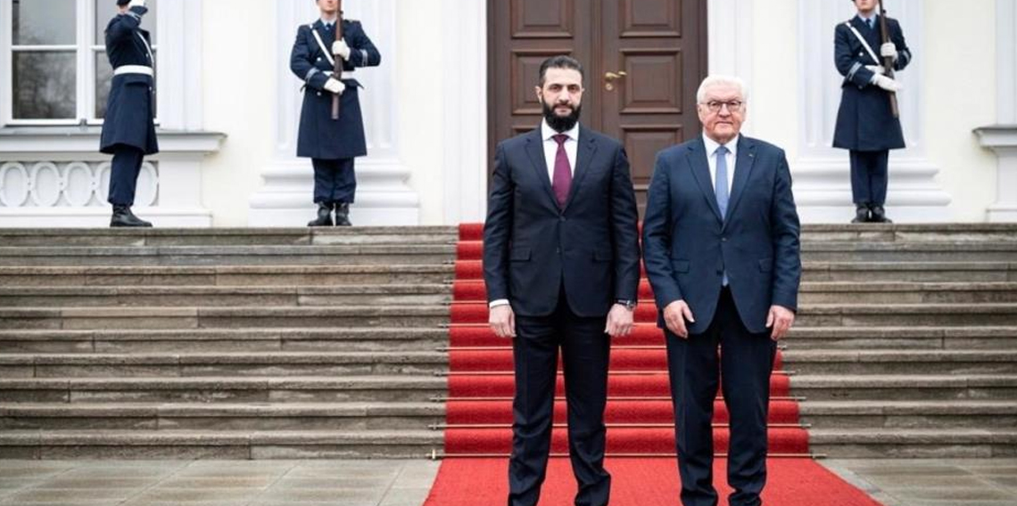 Almanya Cumhurbaşkanı Steinmeier, Suriyeli mevkidaşı eş-Şara ile görüştü