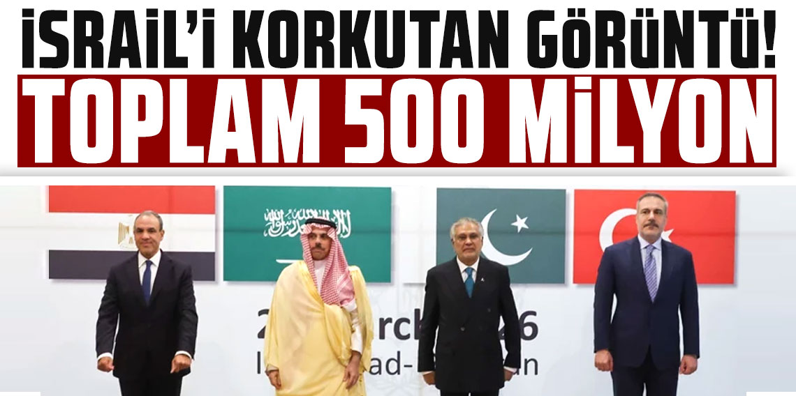 İsrail'i korkutan görüntü! Türkiye Suudi Arabistan Pakistan Mısır 500 milyon ediyor ve...