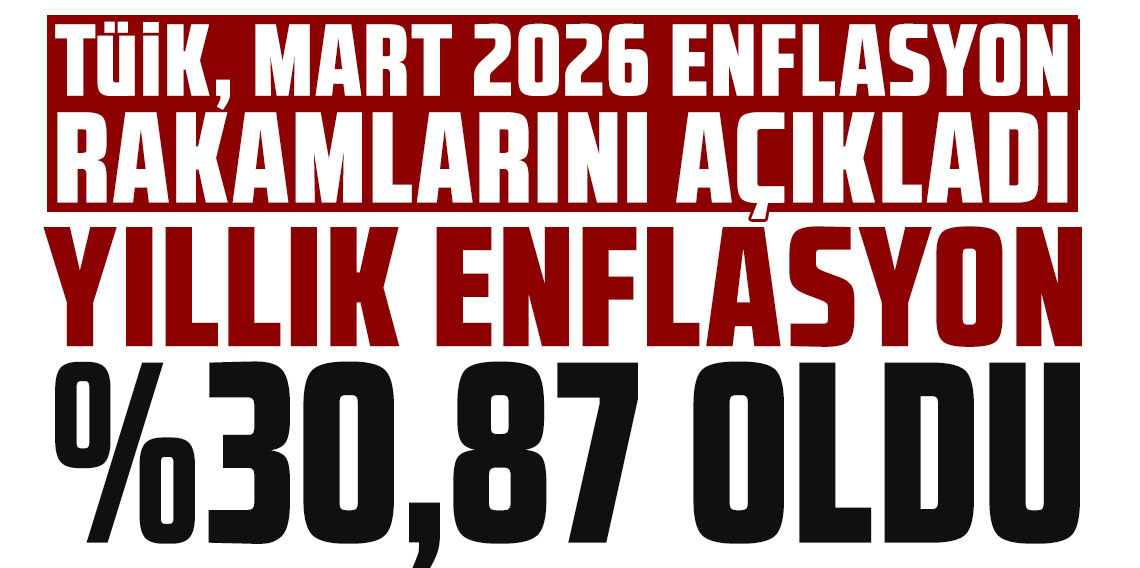 TÜİK, Mart 2026 enflasyon rakamlarını açıkladı
