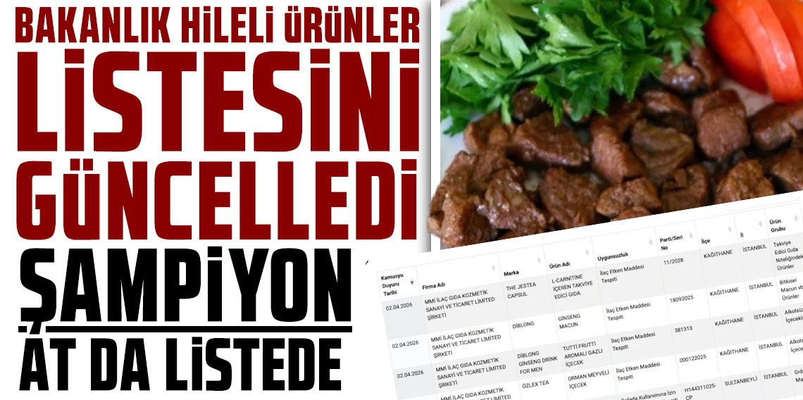 Gıdada Nisan ayı ifşası! Bakanlık hileli ürünler listesini güncelledi