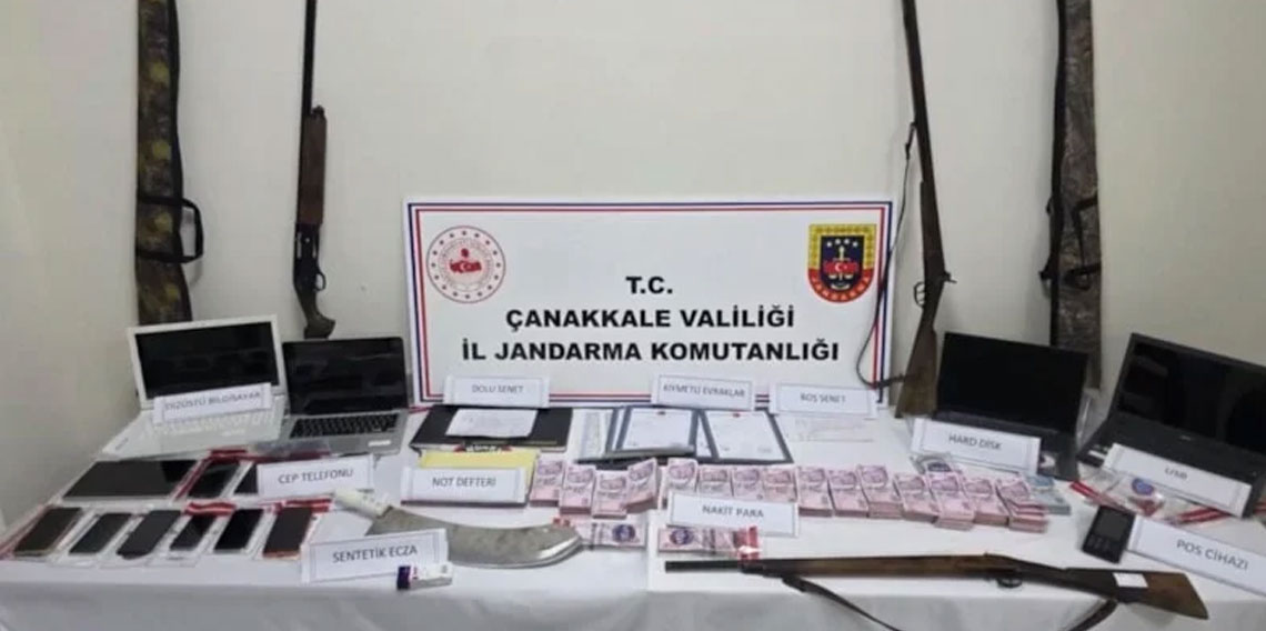 Çanakkale merkezli tefecilik operasyonu: 19 gözaltı
