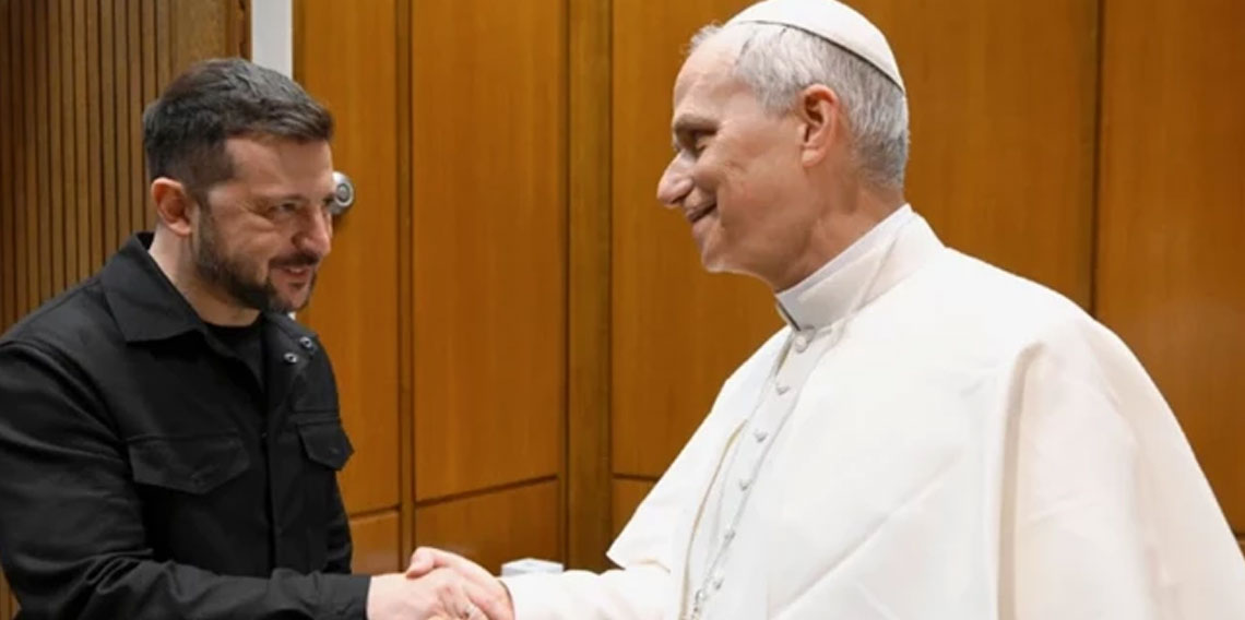 Papa 14. Leo ile Ukrayna Devlet Başkanı Zelenskiy telefonda görüştü