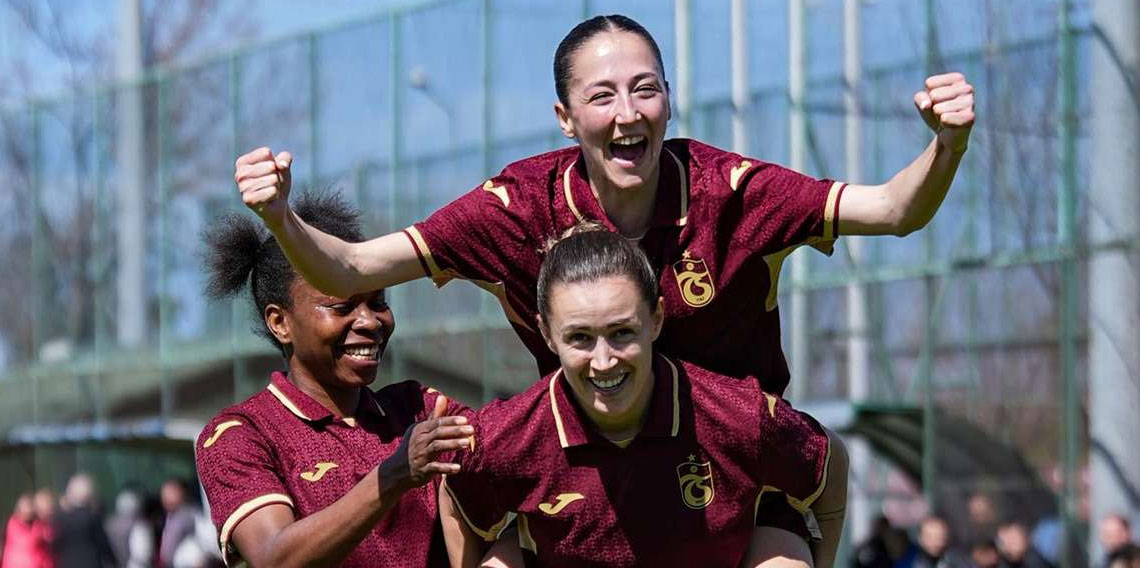 Trabzonspor Kadın Futbol Takımı’ndan Hakkarigücü karşısında 6 gollü galibiyet