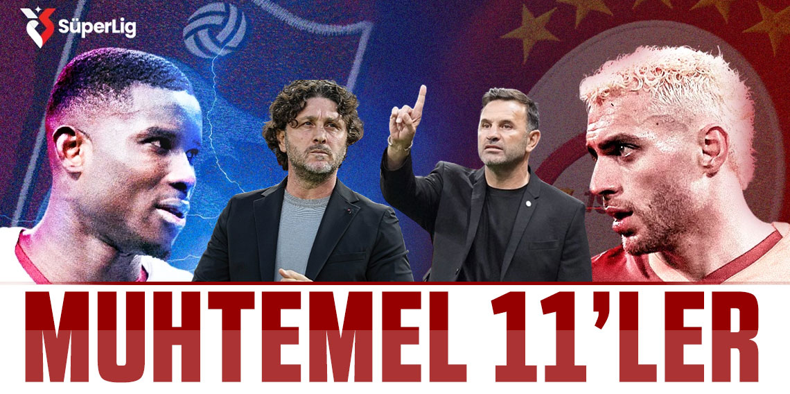 Akyazı'da kritik randevu! İşte Trabzonspor-Galatasaray maçının muhtemel 11'leri