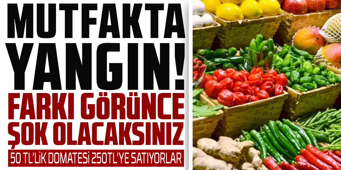 Mutfak'ta Yagın Var! 50 TL'lik Domates 250 TL'ye Sofraya Geliyor