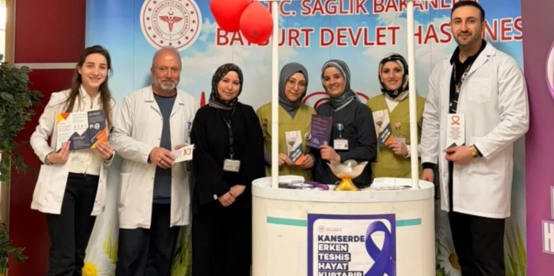 Bayburt Devlet Hastanesi’nde Kanser Haftası Etkinliği, Erken Teşhis Vurgusu