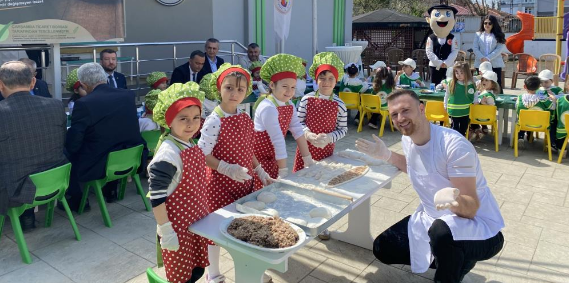 Çarşamba Pidesi Miniklerle Buluştu, Geleneksel Lezzet Geleceğe Taşınıyor