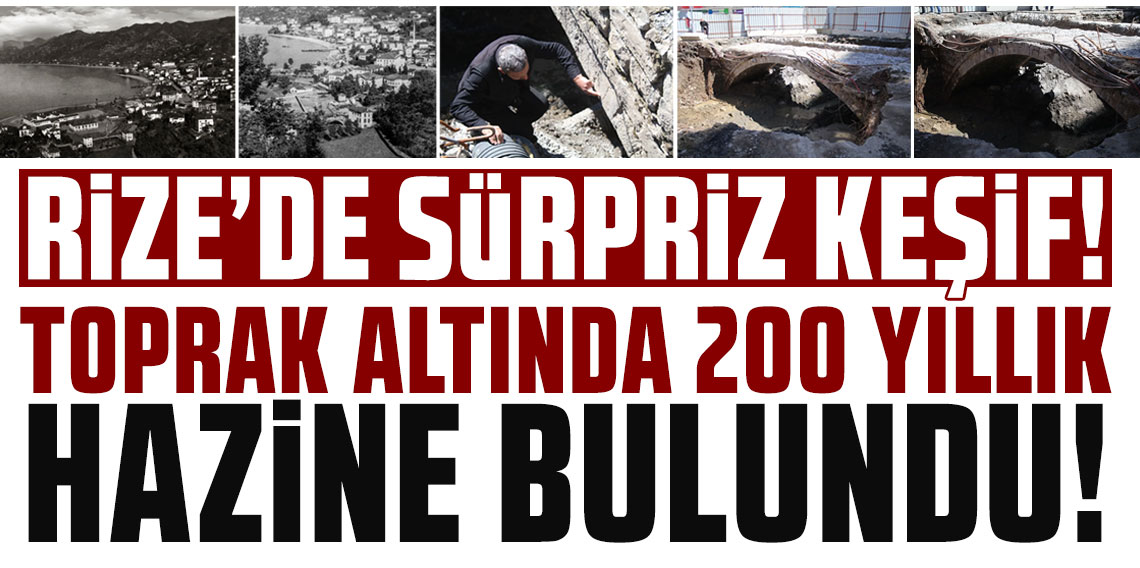 Rize'de sürpriz keşif.. Toprak altından 200 yıllık hazine bulundu!