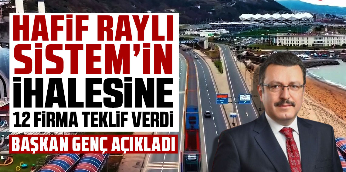 Trabzon'da Raylı Sistem'in İhalesi Yapıldı