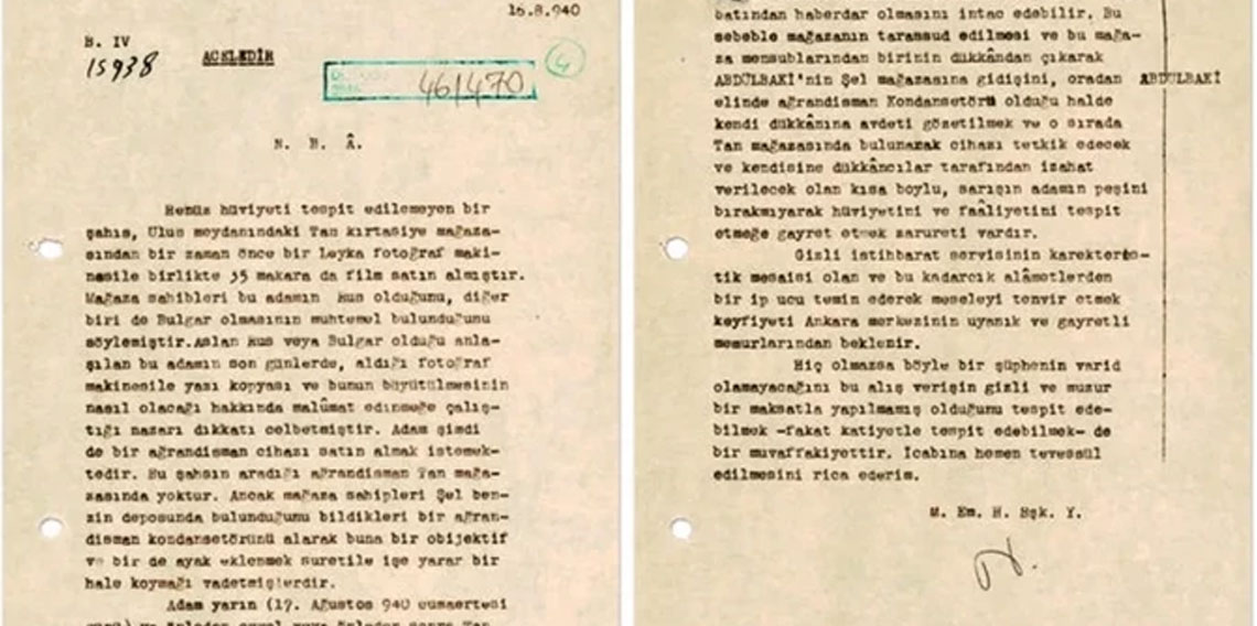 MİT 86 yıllık istihbarat raporunu paylaştı: ‘Aceledir’