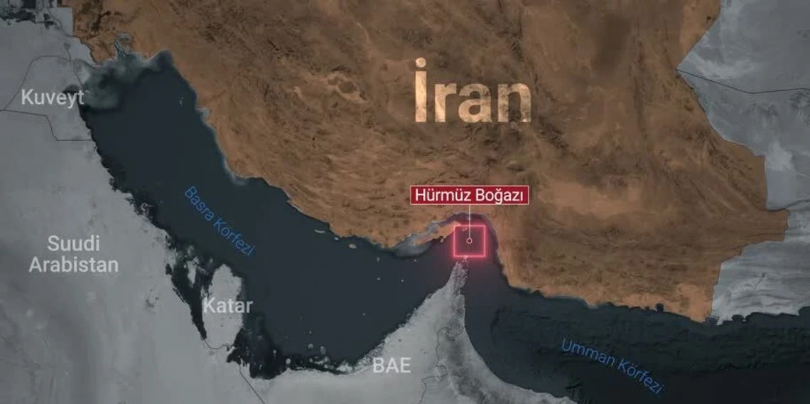 İran Devrim Muhafızları, Hürmüz Boğazı’ndaki güvenli geçiş rotalarını gösteren bir harita yayınladı