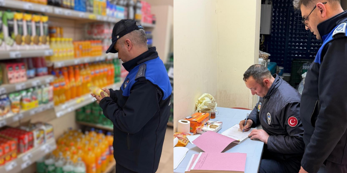 Bayburt’ta marketlere sıkı denetim, Tarihi geçmiş ürünler imha edildi