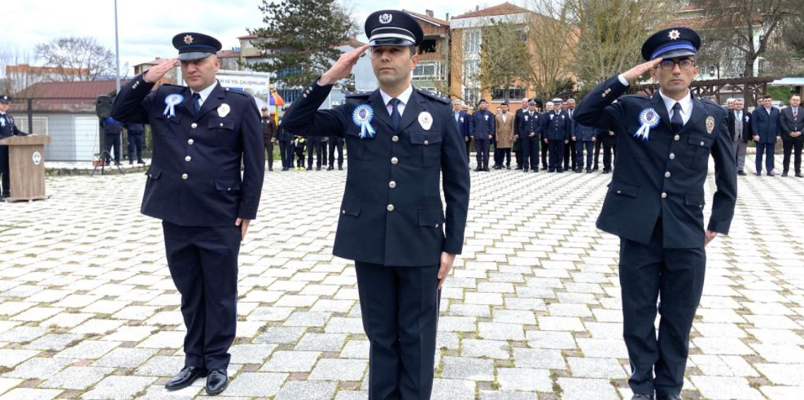 Kavak'ta Polis Haftası töreni