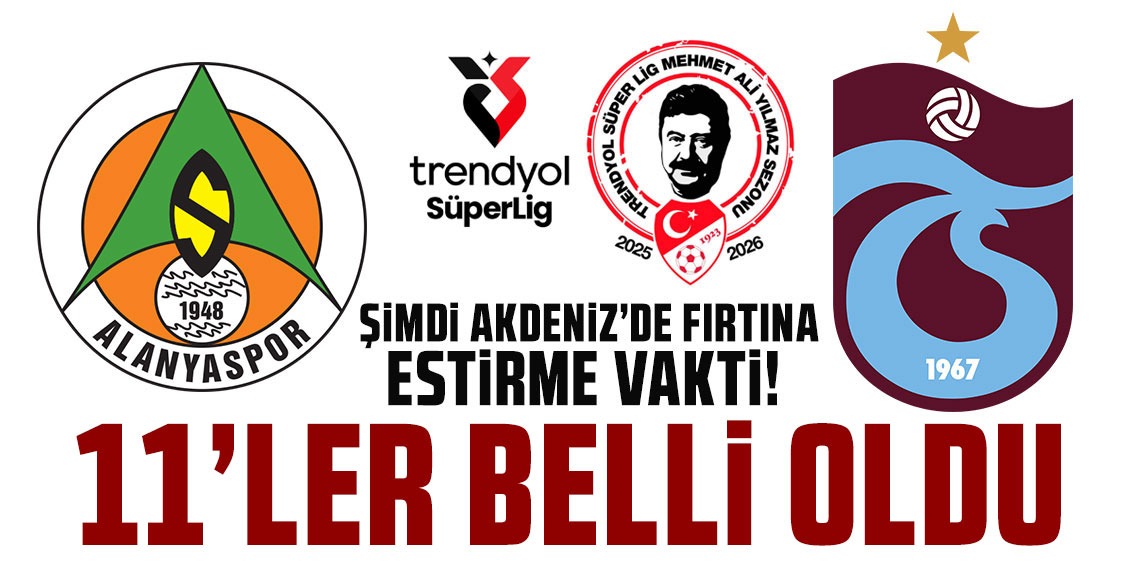 ALANYASPOR: 0 - TRABZONSPOR:0 (CANLI) 