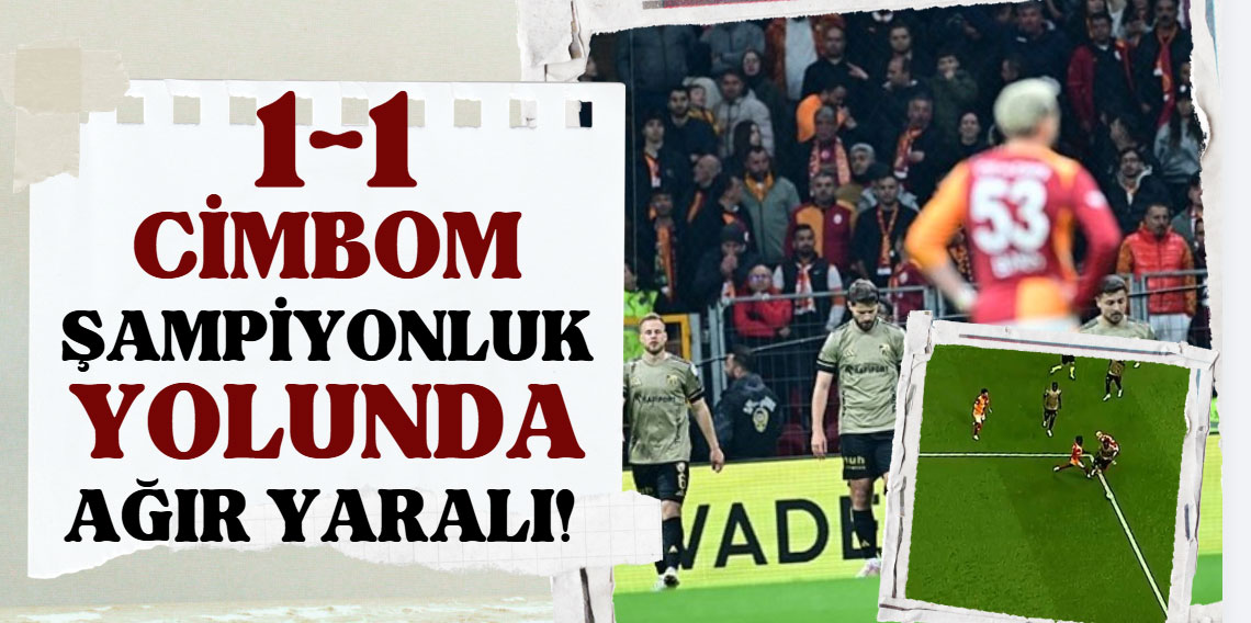 Galatasaray Kocaelispor ile sahasında berabere kaldı