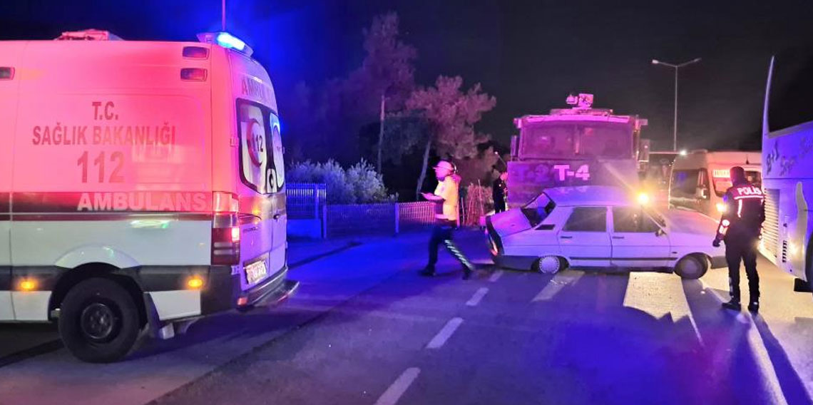 TOMA, otomobile çarptı