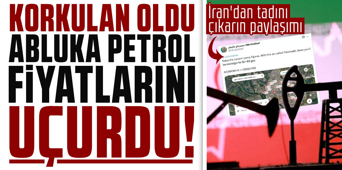 Korkulan oldu abluka petrol fiyatlarını uçurdu! İran'dan tadını çıkarın paylaşımı