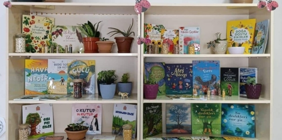 Aydıntepe'de öğrenciler için 'Agro Kütüphanesi' oluşturuldu