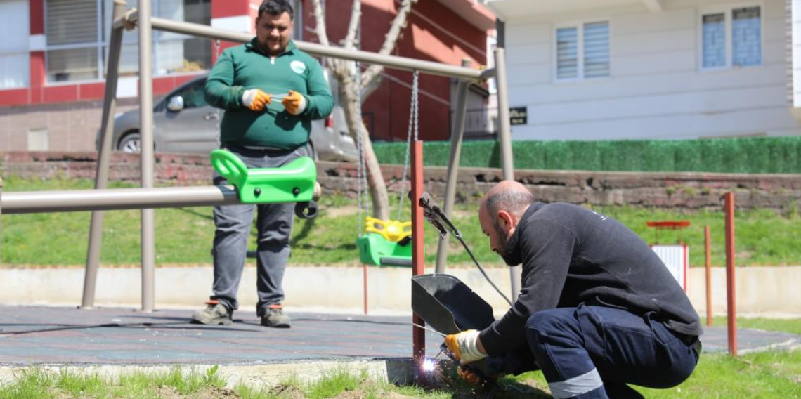 İlkadım’ın parkları yaza hazırlanıyor