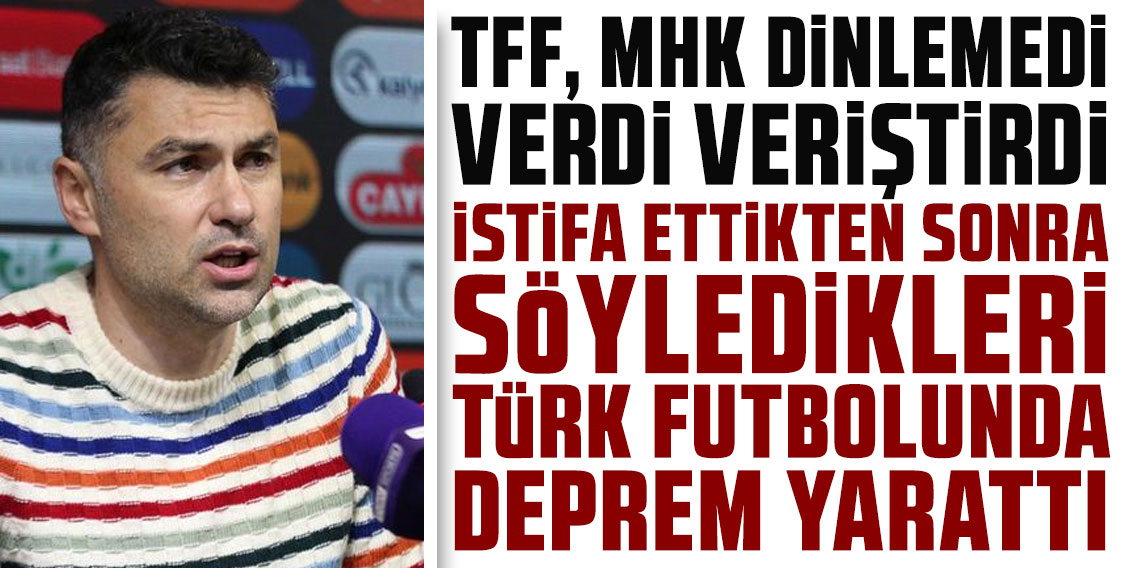 Gaziantep FK Teknik Direktörü Burak Yılmaz: Bırakıyorum, Allah'a emanet