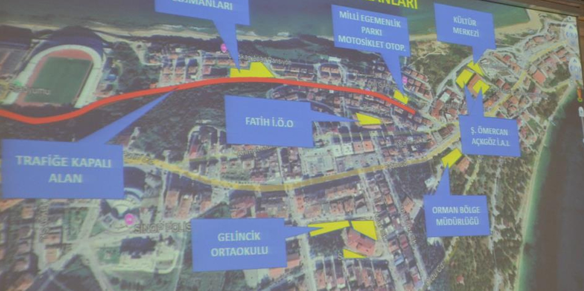 Sinop'ta milli maç için trafik ve güvenlik tedbirleri