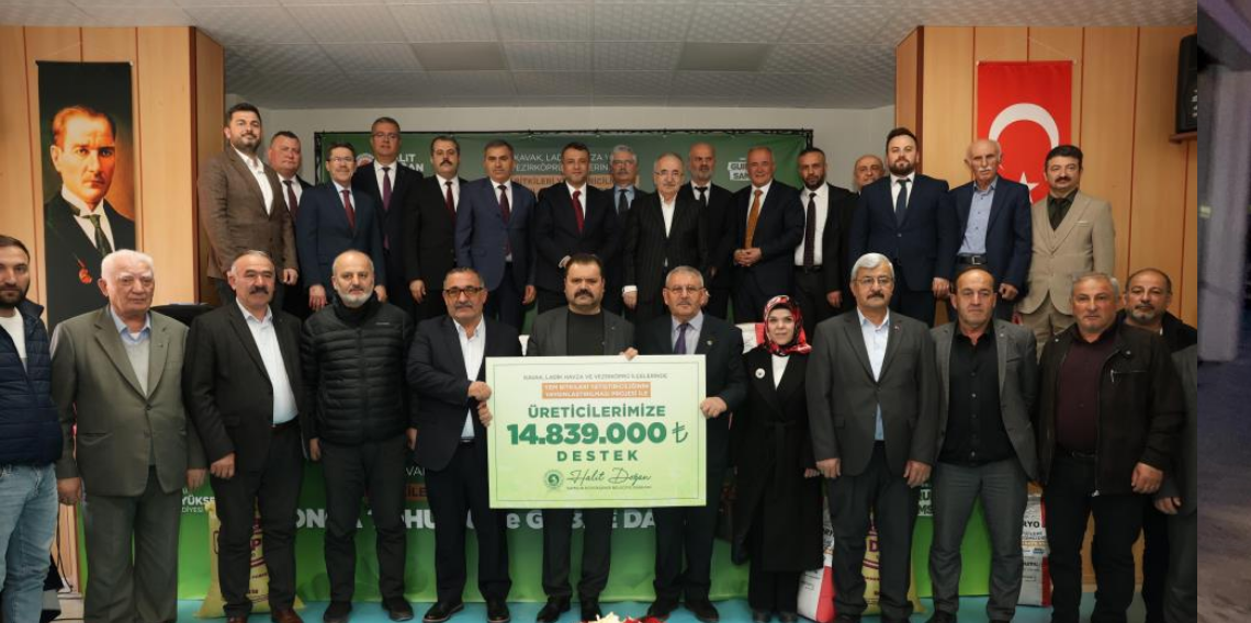 Üreticiye 15 milyon TL’lik destek: 376 çiftçiye tohum ve gübre dağıtıldı