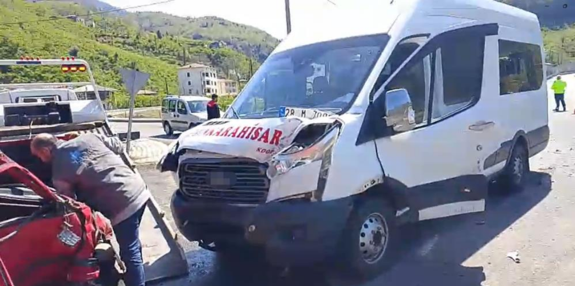 Giresun’da trafik kazaları: 1 ölü, 6 yaralı