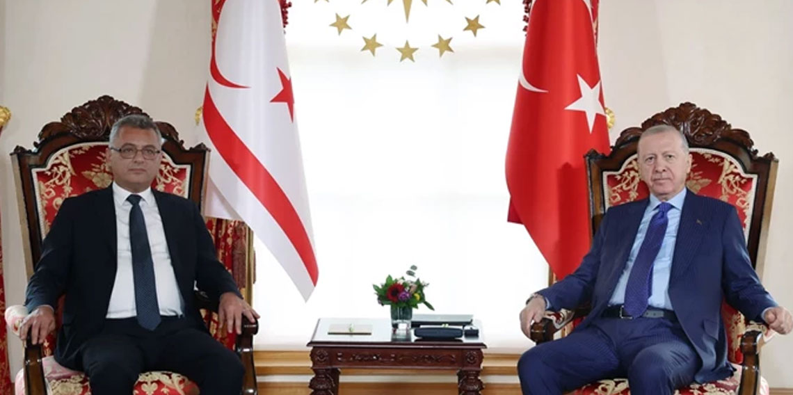 Cumhurbaşkanı Erdoğan, KKTC Cumhurbaşkanı Erhürman ile görüştü