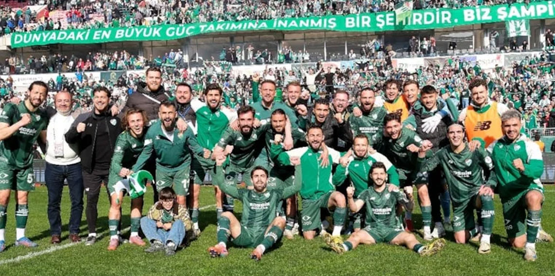 Bursaspor'un şampiyonluğuna bir puan kaldı